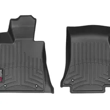 WeatherTech 2016+ BMW 7-Series Front FloorLiner - Black (w/ Rear Executive Lounge Seating Package) - Side View