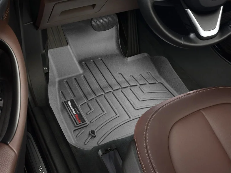 WeatherTech 2016+ BMW X1 Front FloorLiner - Black - Installation View
