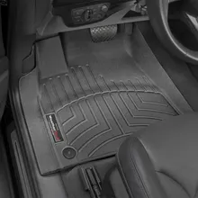 WeatherTech 17+ Audi Q7 Front FloorLiners - Black - Installation View