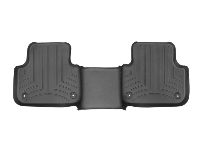 WeatherTech 2017+ Audi Q7 Rear FloorLiner - Black - Back View