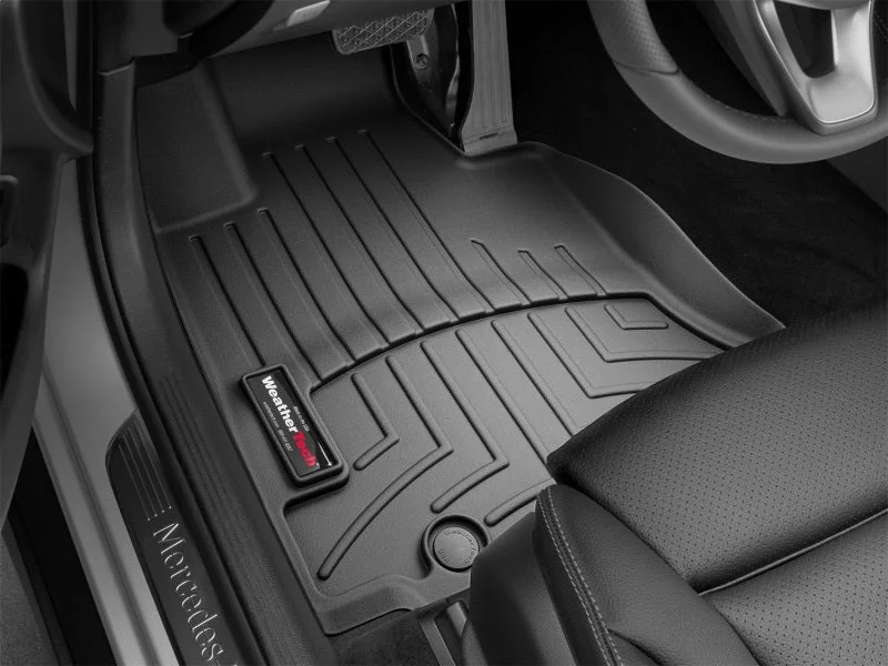 WeatherTech 2016+ Mercedes-Benz GLC-Class Front FloorLiners - Black - Installation View