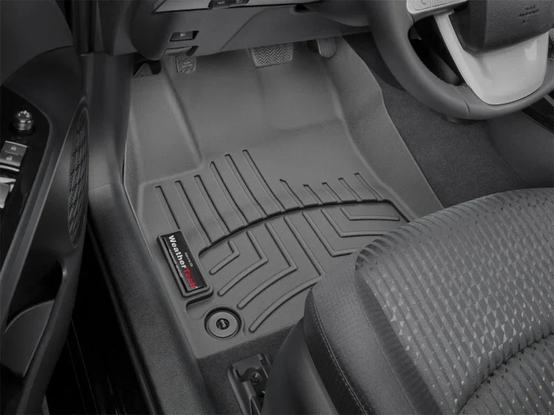 WeatherTech 2016+ Toyota Prius Front FloorLiner - Black - Installation View
