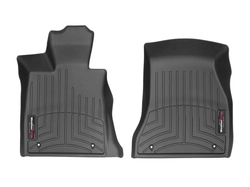 WeatherTech 2016+ BMW 7-Series Front FloorLiner - Black (No Rear Executive Lounge Seating Package) - Side View