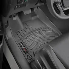 WeatherTech 2017+ Honda Ridgeline Front FloorLiner - Black - Back View