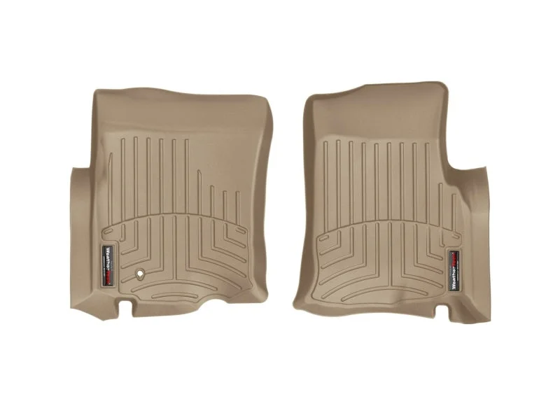 WeatherTech 03-06 Ford Expedition Front FloorLiner - Tan - Back View