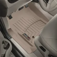 WeatherTech 03-06 Ford Expedition Front FloorLiner - Tan - Installation View