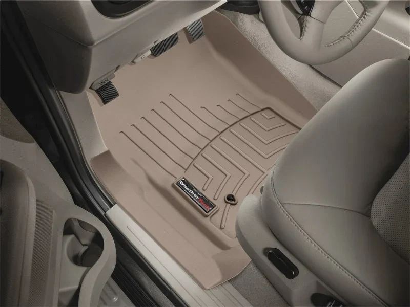 WeatherTech 03-06 Ford Expedition Front FloorLiner - Tan - Installation View