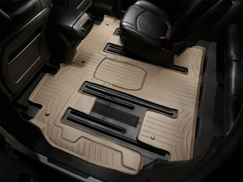 WeatherTech 07+ GMC Acadia Rear FloorLiner - Tan - Additional View 5