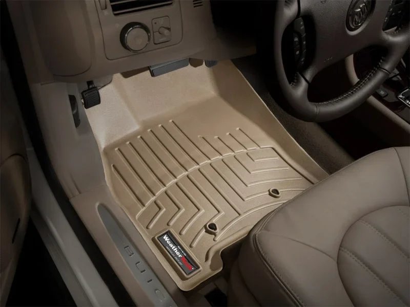 WeatherTech 06+ Buick Lucerne Front FloorLiner - Tan - Installation View