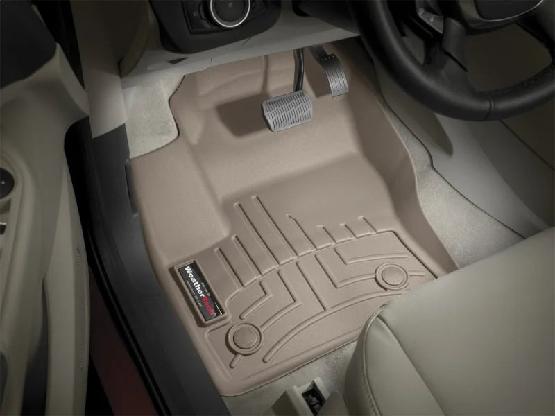 WeatherTech 13+ Ford Escape Front FloorLiner - Tan - Installation View