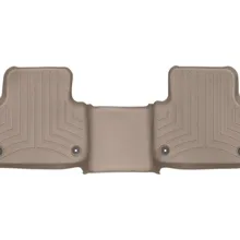 WeatherTech 2017+ Audi Q7 Rear FloorLiner - Tan - Back View