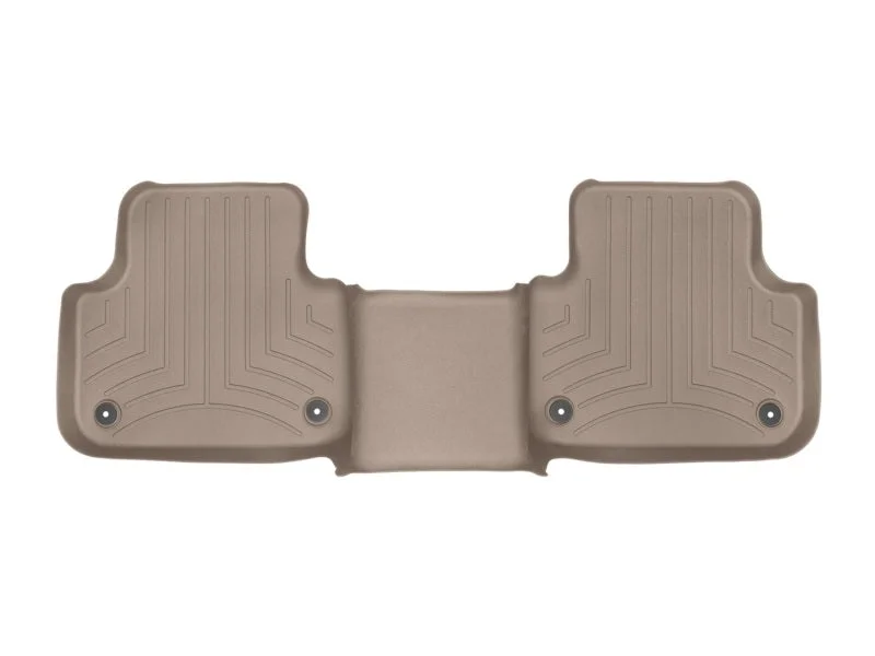 WeatherTech 2017+ Audi Q7 Rear FloorLiner - Tan - Back View