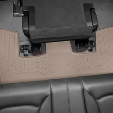 WeatherTech 2017+ Audi Q7 Rear FloorLiner - Tan - Installation View