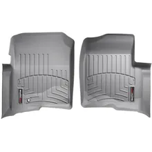 WeatherTech 04-08 Ford F150 Regular Cab Front FloorLiner - Grey - Back View