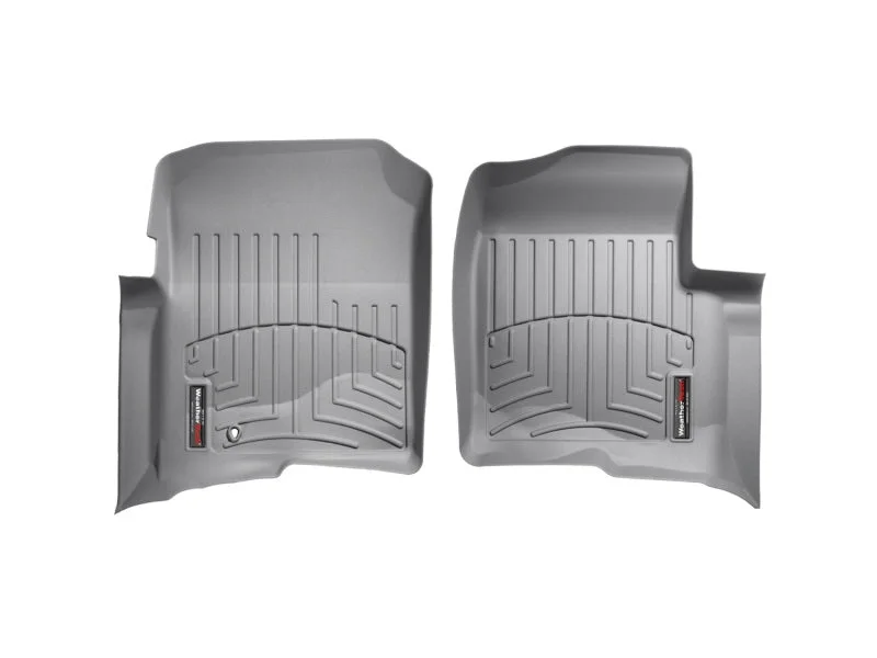 WeatherTech 04-08 Ford F150 Regular Cab Front FloorLiner - Grey - Back View