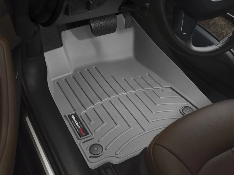 WeatherTech 02-05 Ford Explorer Front FloorLiner - Grey - Back View
