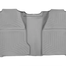 WeatherTech 07-13 Chevrolet Silverado (Excl. Hybrid) Crew Cab Rear FloorLiner - Grey - Side View