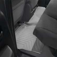 WeatherTech 07+ Toyota Tundra Double Cab Rear FloorLiner - Grey - Installation View