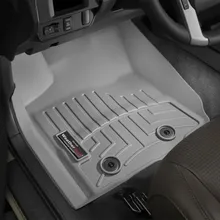 WeatherTech 2018+ Toyota Tacoma Front FloorLiner - Grey (Auto Trans Only; Trans Only) - Side View