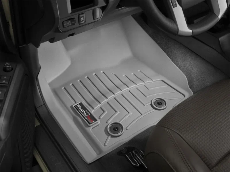 WeatherTech 2018+ Toyota Tacoma Front FloorLiner - Grey (Auto Trans Only; Trans Only) - Side View