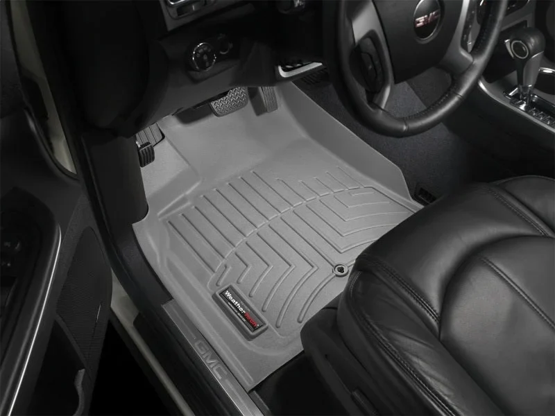 WeatherTech 08+ GMC Acadia Front FloorLiner - Grey - Additional View 5
