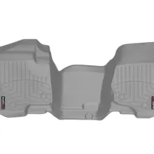 WeatherTech 07-13 GMC Sierra Front Floorliner OTH - Grey - Installation View