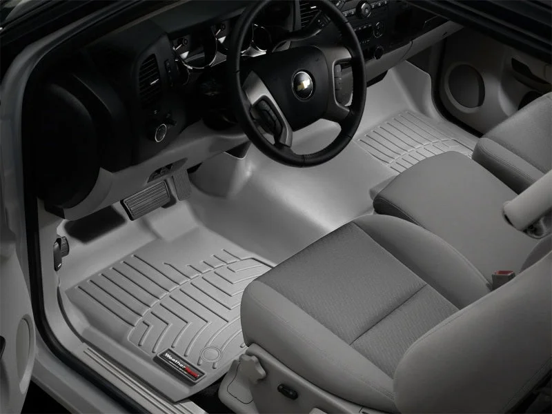 WeatherTech 07-13 GMC Sierra Front Floorliner OTH - Grey - Additional View 5