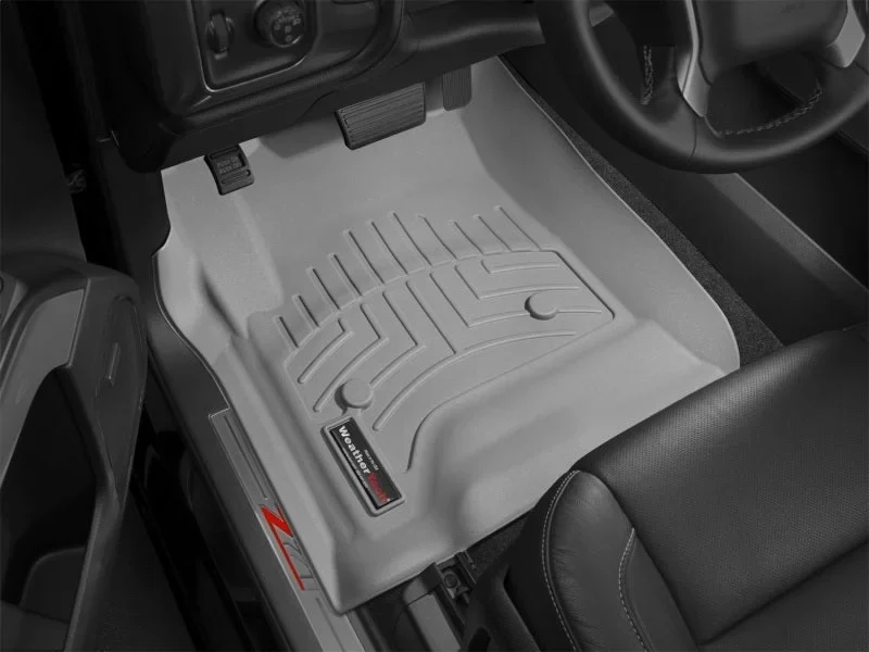 WeatherTech 2015+ Cadillac Escalade Front FloorLiner - Grey - Installation View