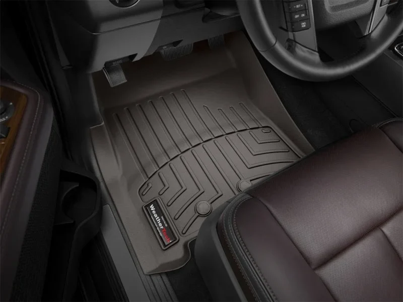 WeatherTech 2011-2014 Ford Expedition Front FloorLiner - Cocoa - Back View
