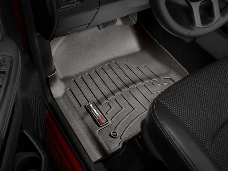 WeatherTech 2012+ Dodge Ram 1500 (Mega and Crew Cab) Front FloorLiners - Cocoa - Back View