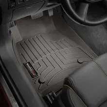 WeatherTech 2014+ Chevy Silverado Rear FloorLiner - Cocoa - Back View