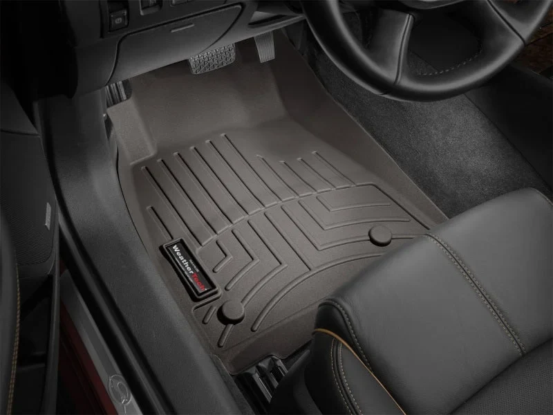 WeatherTech 2014+ Chevy Silverado Rear FloorLiner - Cocoa - Back View
