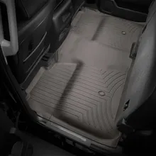 WeatherTech 2014+ Chevy Silverado Rear FloorLiner - Cocoa - Installation View