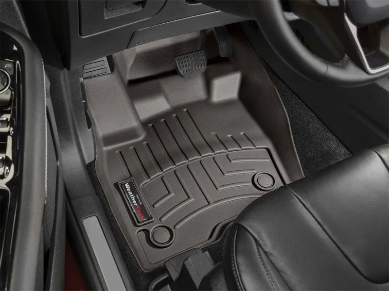 WeatherTech 2016+ Lincoln MKX Front FloorLiner - Cocoa - Back View