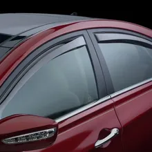 WeatherTech 98-01 Nissan Altima Front and Rear Side Window Deflectors - Light Smoke - Side View