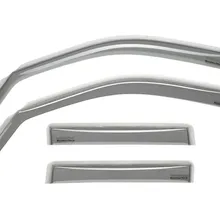 WeatherTech 07+ Jeep Wrangler Unlimited Front and Rear Side Window Deflectors - Light Smoke - Side View
