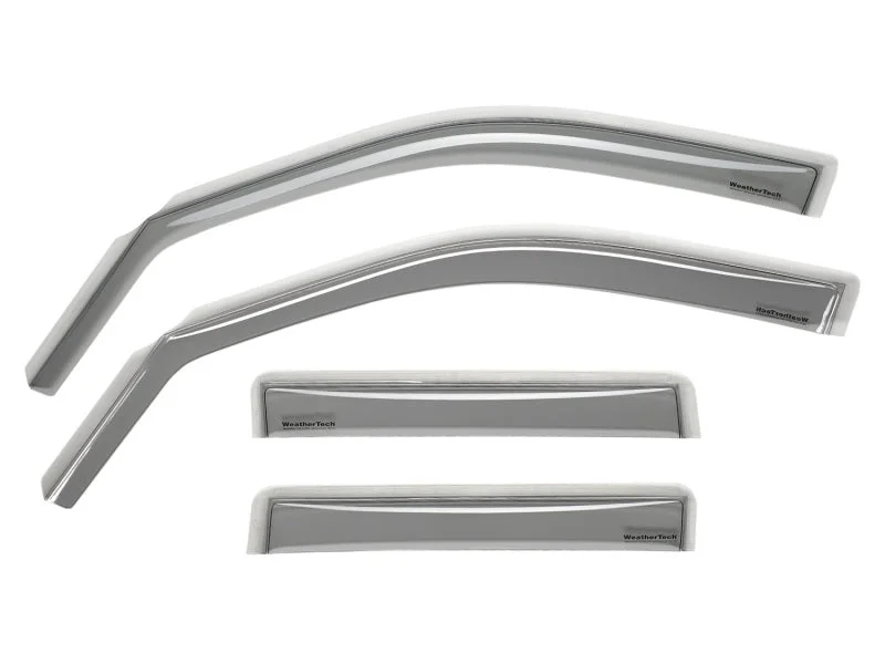 WeatherTech 07+ Jeep Wrangler Unlimited Front and Rear Side Window Deflectors - Light Smoke - Side View