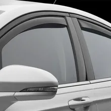 WeatherTech 13+ Ford Fusion Front and Rear Side Window Deflectors - Dark Smoke - Side View