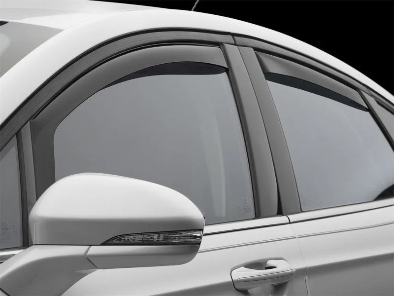 WeatherTech 13+ Ford Fusion Front and Rear Side Window Deflectors - Dark Smoke - Side View