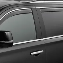 WeatherTech 18-22 Toyota Camry Front and Rear Side Window Deflectors - Dark Smoke - Side View