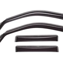 WeatherTech 05-13 Toyota Tacoma Access Cab Front and Rear Side Window Deflectors - Dark Smoke - Side View