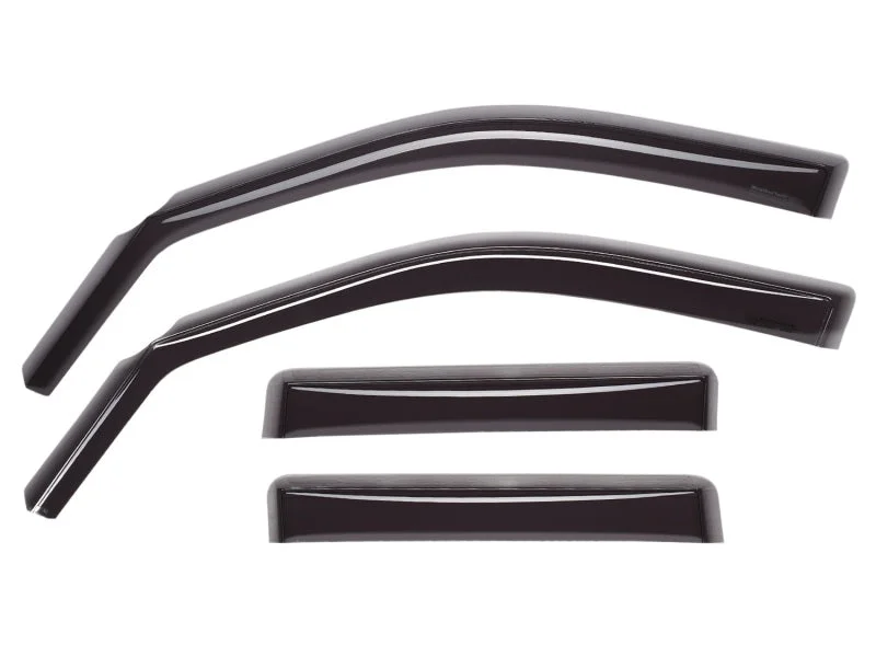 WeatherTech 05-13 Toyota Tacoma Access Cab Front and Rear Side Window Deflectors - Dark Smoke - Side View