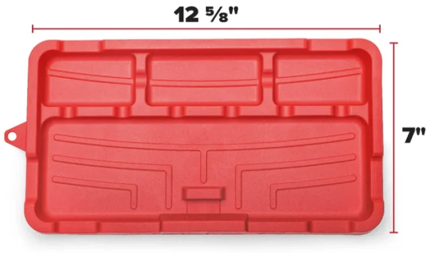 WeatherTech ToolTray (2 Pack) - Red - Installation View