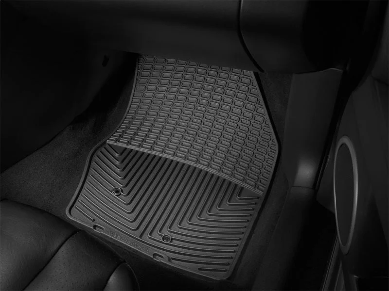 WeatherTech 04+ Mazda 3 Front Rubber Mats - Black - Installation View