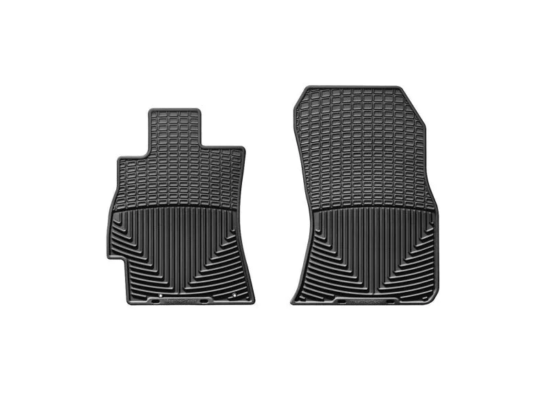 WeatherTech 10+ Subaru Outback Front Rubber Mats - Black - Side View
