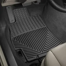 WeatherTech 10+ Subaru Outback Front Rubber Mats - Black - Installation View