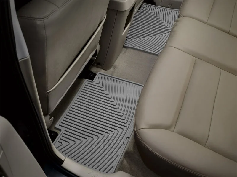 WeatherTech 07+ Ford Expedition Rear Rubber Mats - Grey - Installation View