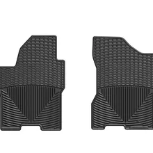 WeatherTech 08-11 Nissan Titan Front Rubber Mats - Black - Back View