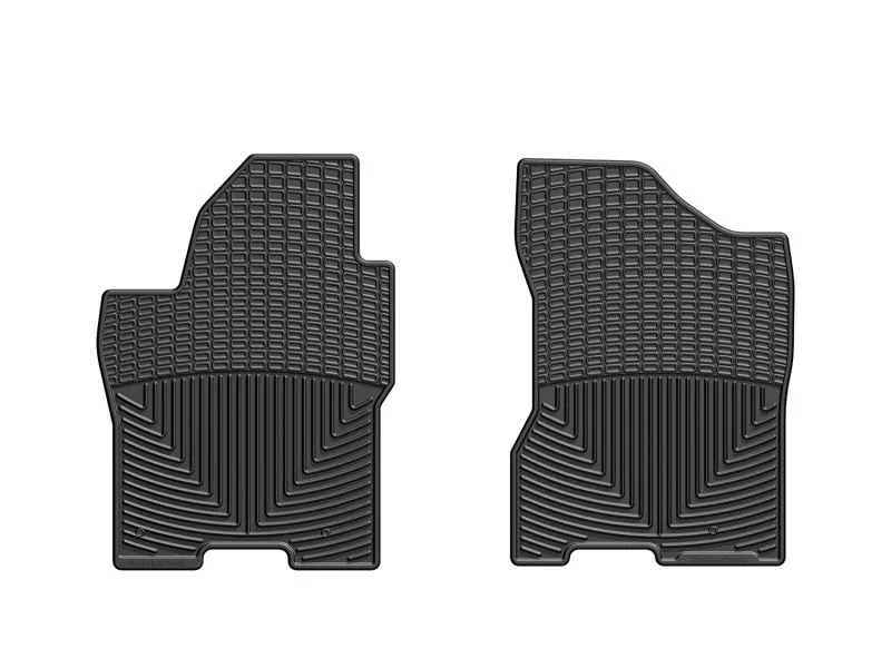 WeatherTech 08-11 Nissan Titan Front Rubber Mats - Black - Back View