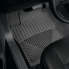 WeatherTech 08-11 Nissan Titan Front Rubber Mats - Black - Installation View